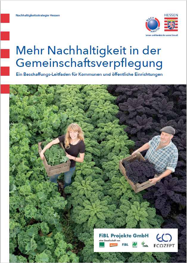 Titelblatt "Mehr Nachhaltigkeit in der Gemeinschaftsverpflegung"